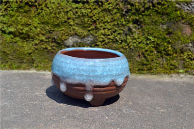 廠家直銷冰裂花盆 多肉花盆 專利產(chǎn)品 冰裂流釉花盆 家居花盆073 圖片_高清大圖 
